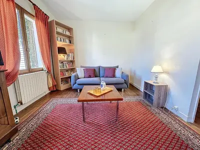 Coin salon dans l'établissement Holiday Home Les Ajoncs by Interhome