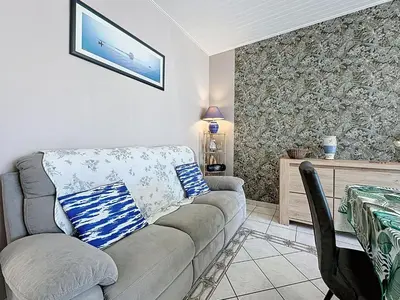 Coin salon dans l'établissement Holiday Home Ker Eric by Interhome