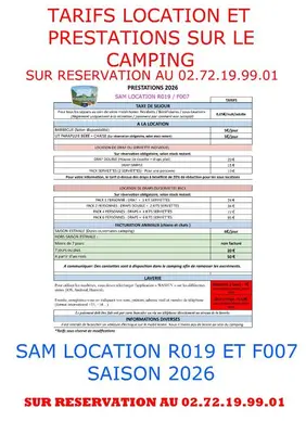 Plan de l'établissement Mobil home tout confort 3 chambres pour 6 personnes - Proche du Puy du Fou R019