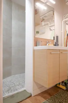 Salle de bains dans l'établissement Studio 2 personnes cœur de ville - Angers