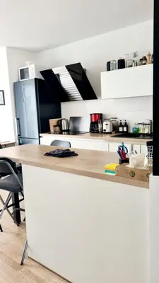 Cuisine ou kitchenette dans l'établissement Spectaculaire