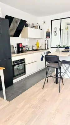 Cuisine ou kitchenette dans l'établissement Spectaculaire
