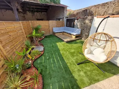 Jardin de l'établissement La Tropi'kaz - Jungle room