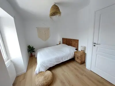 Un ou plusieurs lits dans un hébergement de l'établissement La Tropi'kaz - Jungle room