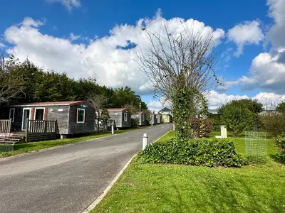 Jardin de l'établissement Camping de la Loire
