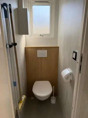 Salle de bains dans l'établissement Camping de la Loire