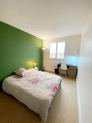 Un ou plusieurs lits dans un hébergement de l'établissement Alcove, 4 Chambres - Proche tram - Centre Nantes
