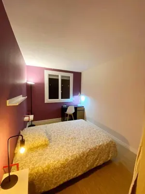 Un ou plusieurs lits dans un hébergement de l'établissement Alcove, 4 Chambres - Proche tram - Centre Nantes