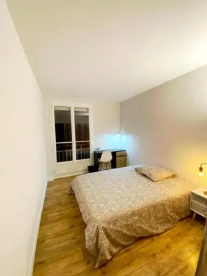 Un ou plusieurs lits dans un hébergement de l'établissement Alcove, 4 Chambres - Proche tram - Centre Nantes