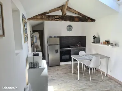 Cuisine ou kitchenette dans l'établissement Gîte Le Temps d'Une Vie