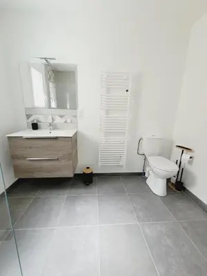 Salle de bains dans l'établissement L'Espérance