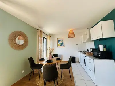Cuisine ou kitchenette dans l'établissement Casa Arcades Rougé