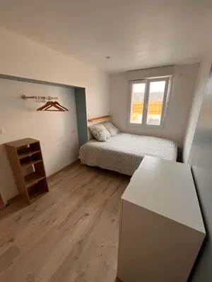 Un ou plusieurs lits dans un hébergement de l'établissement Aux Pas Sages, 4 logements mitoyens, proche mer
