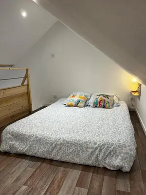 Un ou plusieurs lits dans un hébergement de l'établissement Aux Pas Sages, 4 logements mitoyens, proche mer