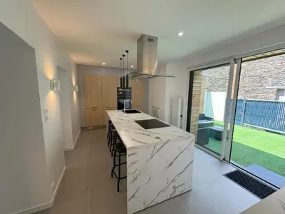 Cuisine ou kitchenette dans l'établissement Maison Petit Auverné