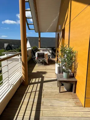 Balcon ou terrasse dans l'établissement Appartement Joshua 3 chambres & grande terrasse