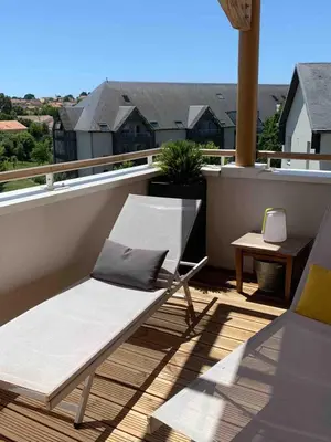 Balcon ou terrasse dans l'établissement Appartement Joshua 3 chambres & grande terrasse