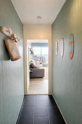 Un ou plusieurs lits dans un hébergement de l'établissement Le Spot Secret Ambiance surf & vue mer