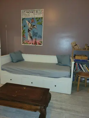 Coin salon dans l'établissement Appartement centre de Nantes