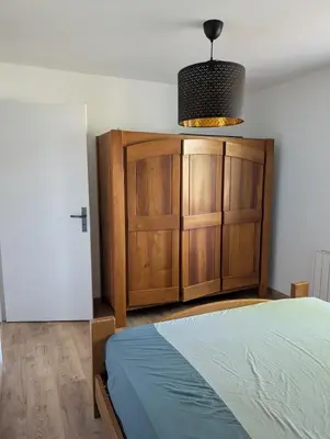 Un ou plusieurs lits dans un hébergement de l'établissement Cottage near Clisson