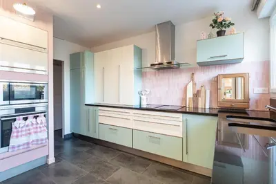 Cuisine ou kitchenette dans l'établissement Maison de L'Apothicaire