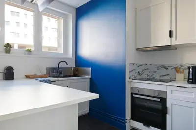 Cuisine ou kitchenette dans l'établissement Les quais la gare