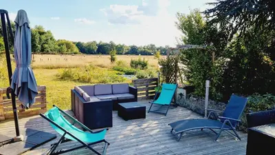 Jardin de l'établissement Maison avec jardin proche des bords de Loire