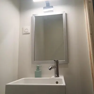 Salle de bains dans l'établissement Studio chez l'habitant