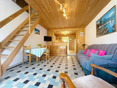 Coin salon dans l'établissement Holiday Home Les Vents Doux by Interhome