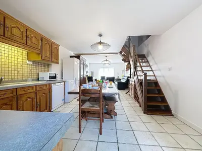 Cuisine ou kitchenette dans l'établissement Holiday Home Les Dunes by Interhome