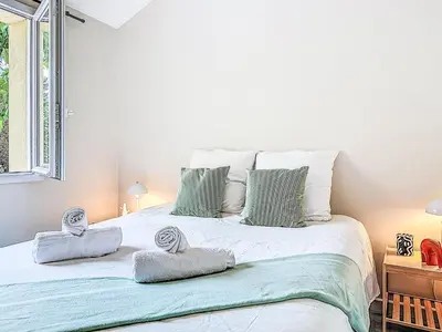 Un ou plusieurs lits dans un hébergement de l'établissement Holiday Home La Nero by Interhome