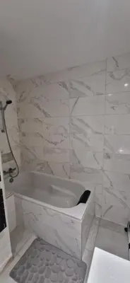 Salle de bains dans l'établissement Sublime Appartement rdc T2 Proche mer et parc