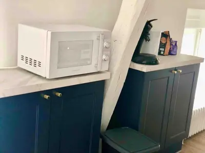 Cuisine ou kitchenette dans l'établissement Le Blue, spacieux, design et chaleureux