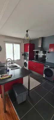 Cuisine ou kitchenette dans l'établissement Maison proche centre ville Nantes