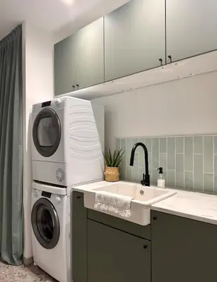 Cuisine ou kitchenette dans l'établissement La Villana
