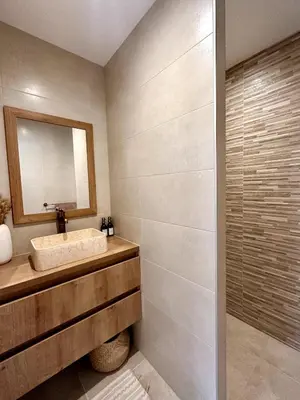 Salle de bains dans l'établissement La Villana
