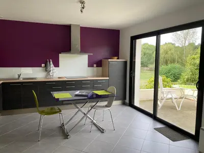 Cuisine ou kitchenette dans l'établissement La PASSUITIÈRE