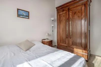 Un ou plusieurs lits dans un hébergement de l'établissement 800 m de la plage, jardin, maison pour 5