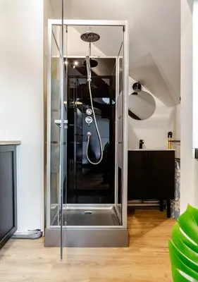 Salle de bains dans l'établissement Le Studio - Cosy et fonctionnel - plein centre
