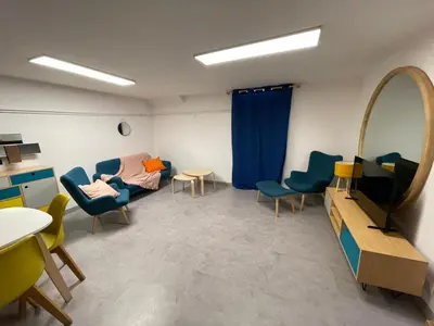 Coin salon dans l'établissement Underground appart