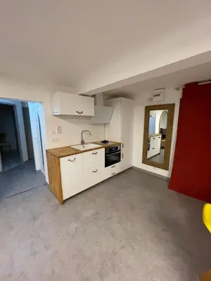 Cuisine ou kitchenette dans l'établissement Underground appart