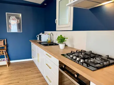Cuisine ou kitchenette dans l'établissement L'Abalone 3 Étoiles