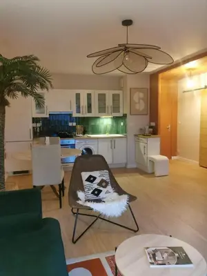 Coin salon dans l'établissement Beautiful cocooning appartement