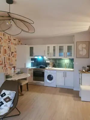 Cuisine ou kitchenette dans l'établissement Beautiful cocooning appartement