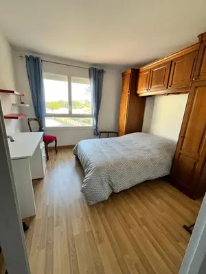 Un ou plusieurs lits dans un hébergement de l'établissement Rêver en bord de mer