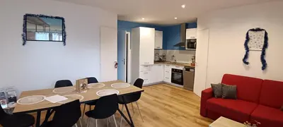 Cuisine ou kitchenette dans l'établissement Notre Dame de Monts Entre mer et marais