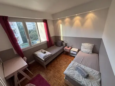 Coin salon dans l'établissement Appartement chaleureux - 4 personnes