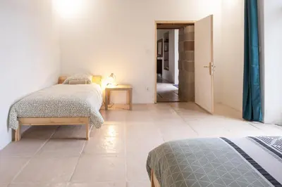 Un ou plusieurs lits dans un hébergement de l'établissement gîte de la La Haute Boulière