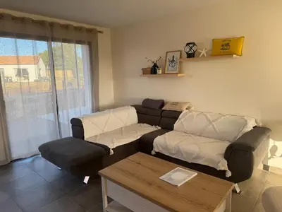 Coin salon dans l'établissement Le Nid de l'Etier, 4 chambres pour 8 pers