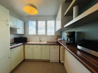 Cuisine ou kitchenette dans l'établissement Casa Bichon